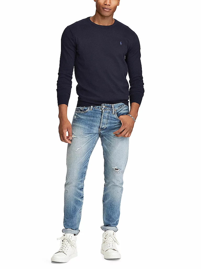 Pull Polo Ralph Lauren PULL COL ROND AJUSTE EN COTON PIMA EU - vue 8